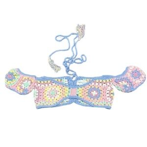 Colorful Crochet Bikini Top